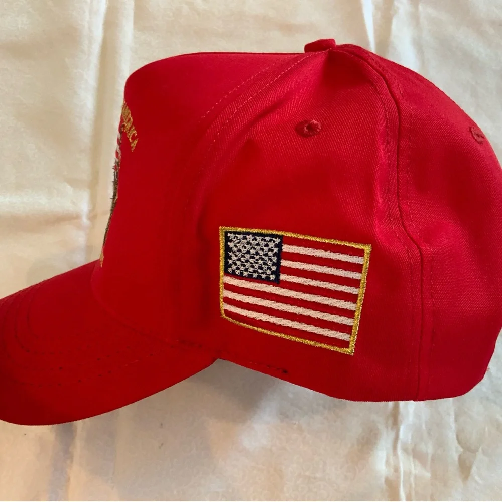 New 2026 Trump 250th Anniversary Hat CF Cali- Fame Headwear 45-47 Red USA